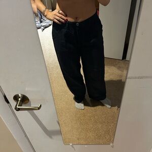 Black Relaxed Fit Pants